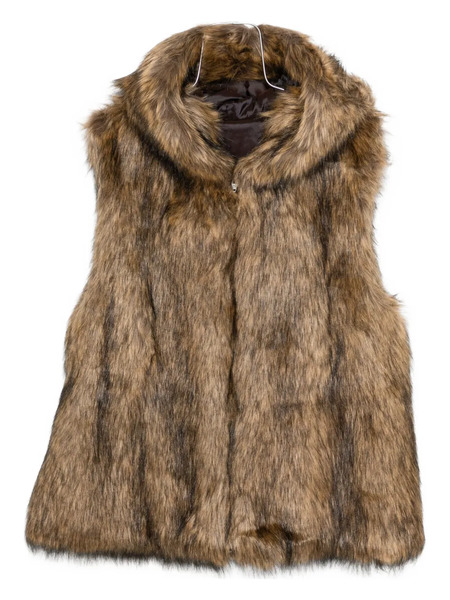  Juun.j Faux-fur Gilet - Brown 