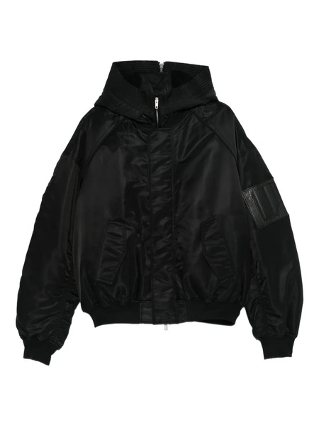  Juun.j Hooded Panelled Jacket - Black 
