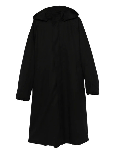  Juun.j Hooded Wool Coat - Black 
