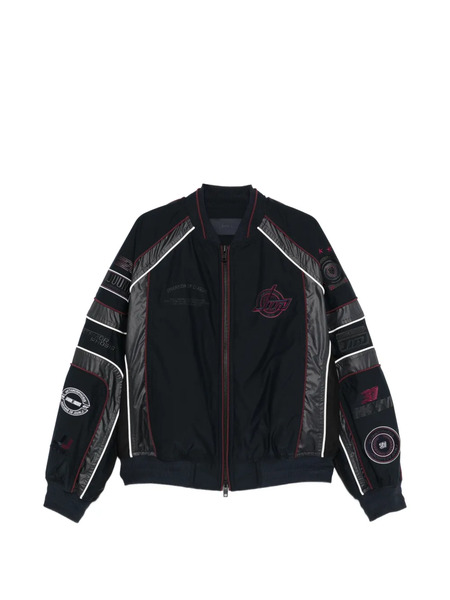  Juun.j Logo Appliqué Jacket - Black 