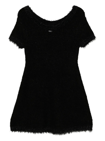  Juun.j Logo-patched Knit Dress - Black 
