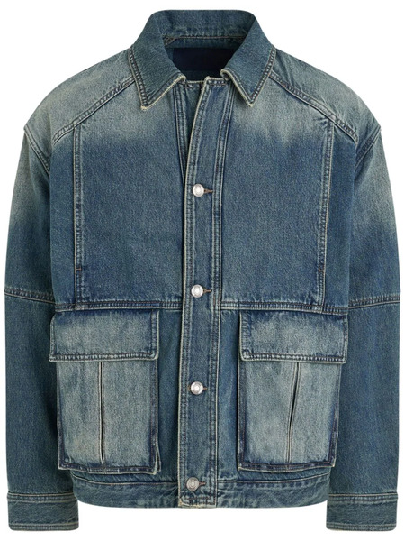 Juun.j Panelled Denim Jacket - Blue 