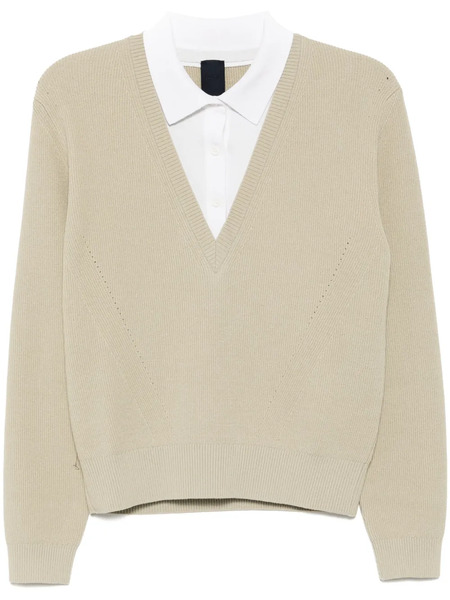  Juun.j Patchwork Design Jumper - Neutrals 