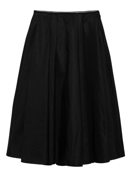  Juun.j Pleated Midi Skirt - Black 