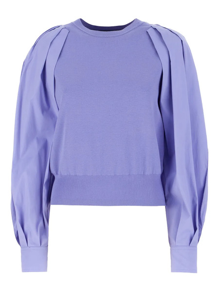  Juun.j Pleated-sleeve Top - Purple 
