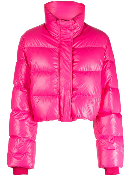 Juun.j Quilted Cropped Puffer Jacket - Pink 