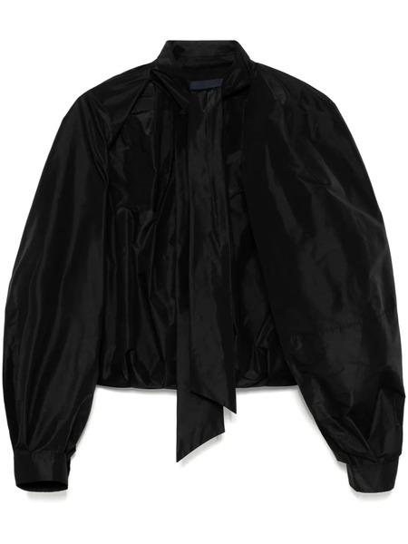  Juun.j Scarf-detail Volume Blouse - Black 
