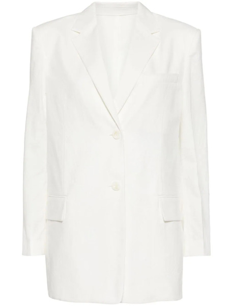  Juun.j Single-breasted Cotton Blazer - White 