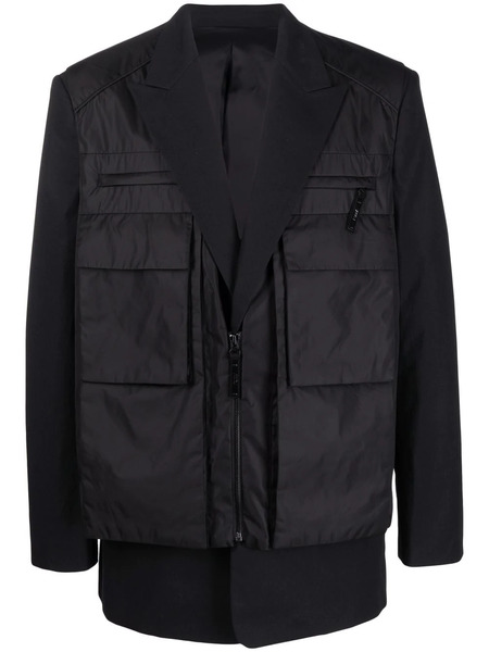  Juun.j Two-layer Vest Blazer - Black 