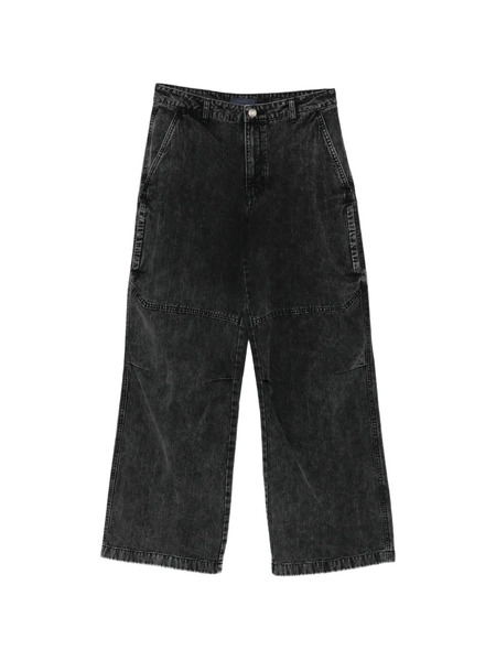  Juun.j Washed Denim Panelled Jeans - Black 