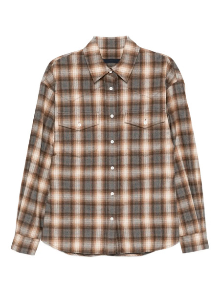  Juun.j Western Check Shirt - Neutrals 