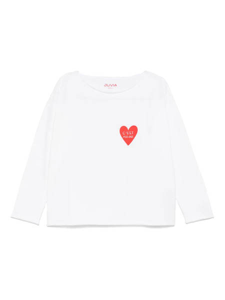 Juvia Cotton-blend T-shirt - White 