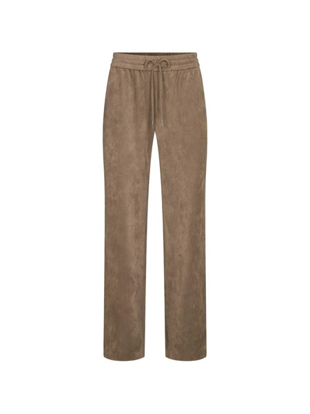  Juvia Drawstring Velour Track Pants - Brown 