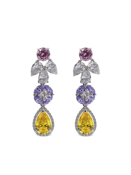  Juwelina Paris Sterling Silver Jensen Earrings - Pink 