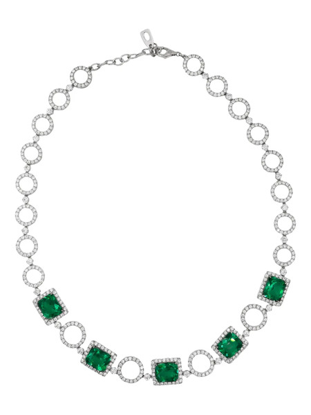  Juwelina Paris Sterling Silver Rubain Necklace 