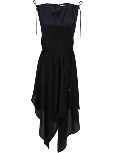  Jw Anderson Asymmetric-hem Midi Dress - Blue 