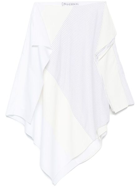  Jw Anderson Asymmetric Midi Skirt - White 