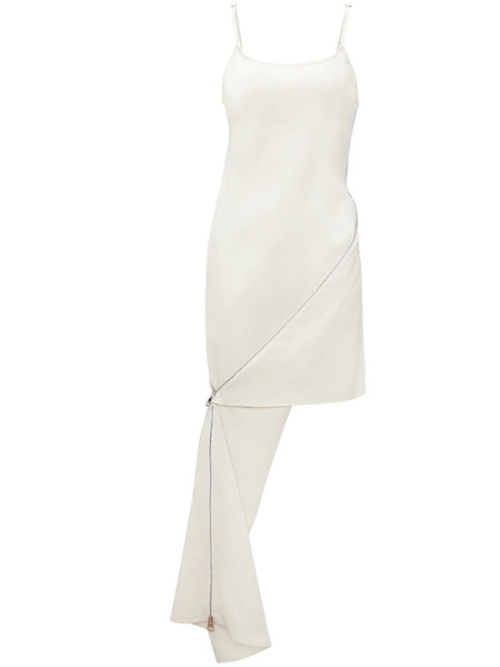  Jw Anderson Asymmetric Sleeveless Dress - Neutrals 