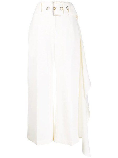  Jw Anderson Belted Cropped Trousers - White 