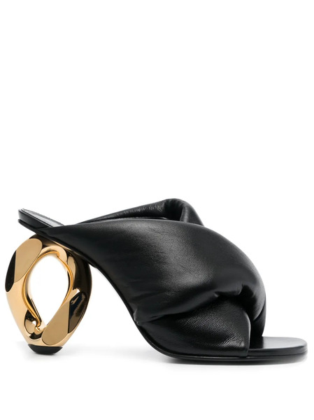  Jw Anderson Chain Heel Sandals - Black 