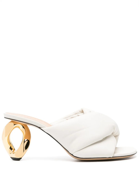  Jw Anderson Chain Heel Sandals - Neutrals 