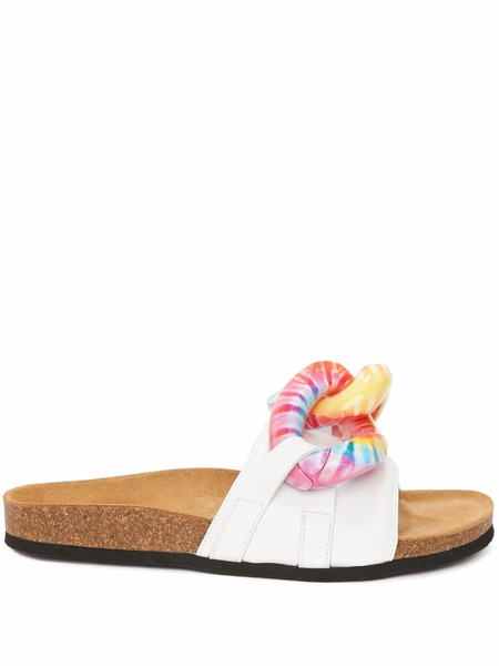 Jw Anderson Chain Slip-on Slides - White 