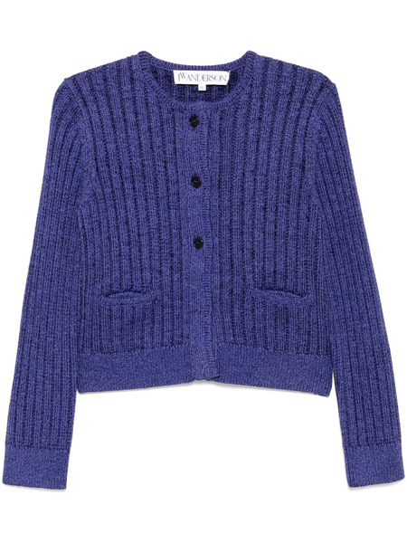  Jw Anderson Cropped Buttoned Cardigan - Purple 
