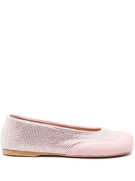  Jw Anderson Crystal-embellished Ballet Flats - Pink 