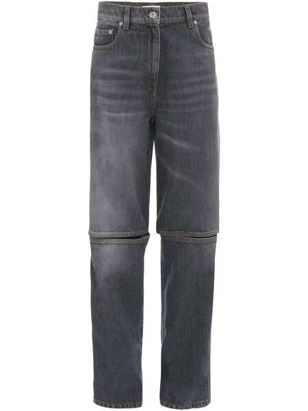  Jw Anderson Cut-out Straight Jeans - Grey 