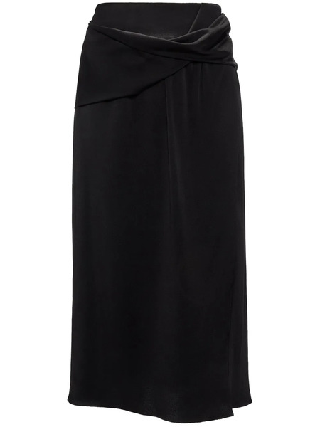  Jw Anderson Draped Midi Skirt - Black 