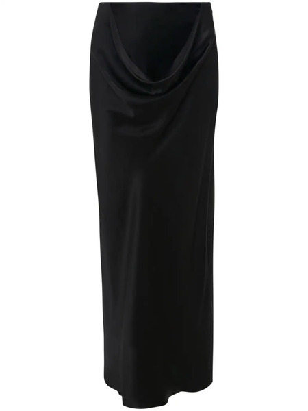  Jw Anderson Draped Silk Maxi Skirt - Black 