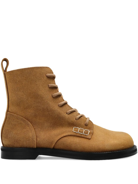  Jw Anderson Lace-up Suede Boots - Brown 