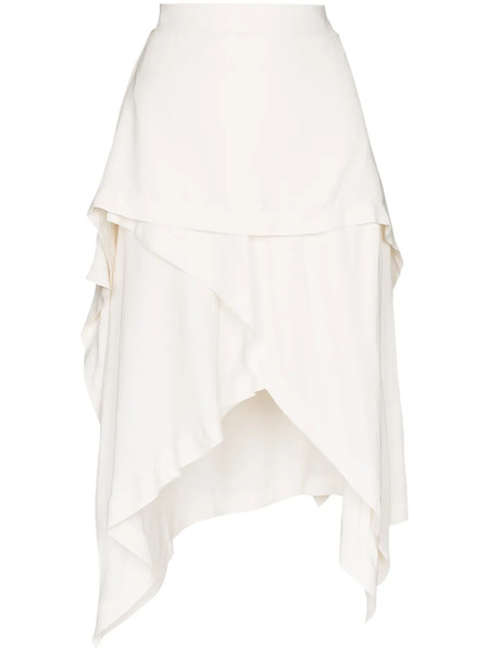  Jw Anderson Layered Handkerchief Skirt - White 