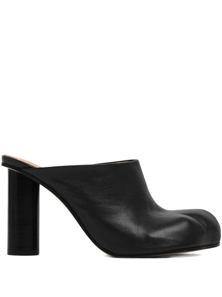  Jw Anderson Leather Heeled Mules - Black 