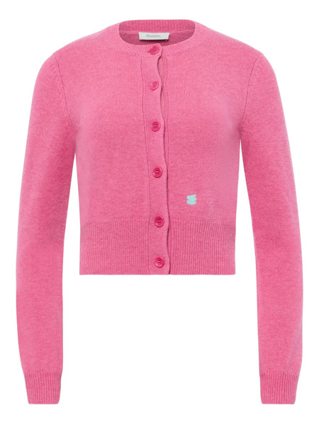  Jw Anderson Logo-embroidered Cardigan - Pink 