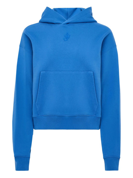  Jw Anderson Logo-embroidered Hoodie - Blue 