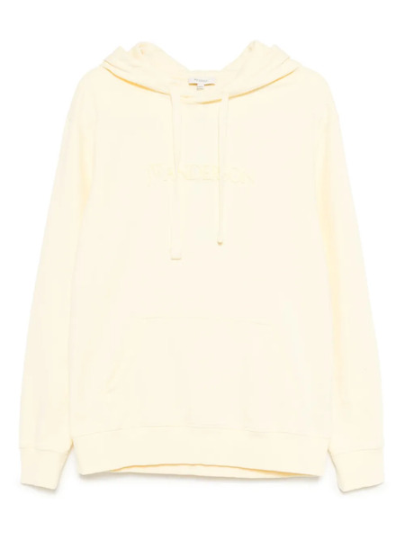  Jw Anderson Logo-embroidered Hoodie - Yellow 
