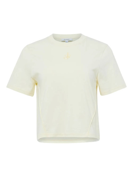  Jw Anderson Logo-embroidered T-shirt - Yellow 