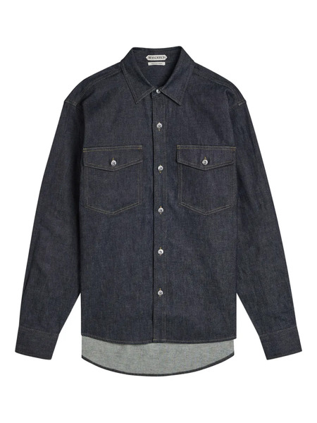  Jw Anderson Long-sleeve Denim Shirt - Blue 