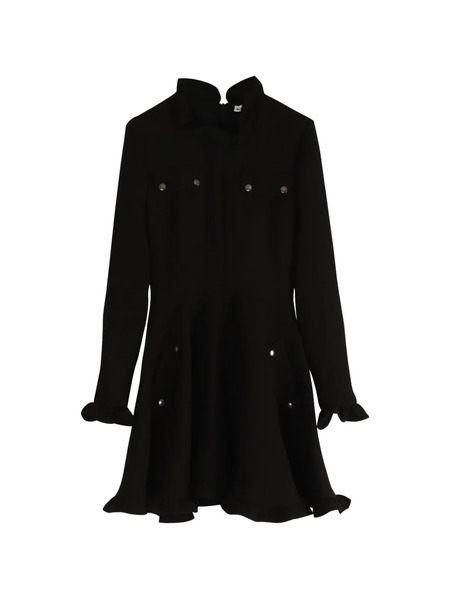  Jw Anderson Long-sleeve Ruffled Dress - Black 