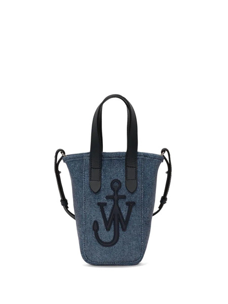  Jw Anderson Mini Belt Denim Tote Bag - Blue 