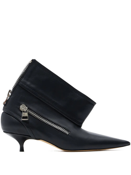 Jw Anderson 40mm Leather Ankle Boots - Black 
