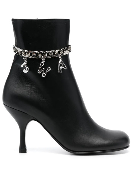  Jw Anderson 80mm Logo-embellished Leather Boots - Black 
