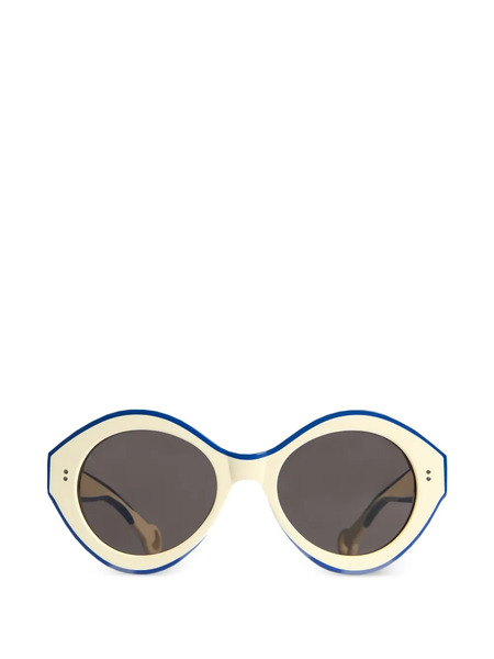  Jw Anderson Oval-frame Tinted Sunglasses - White 