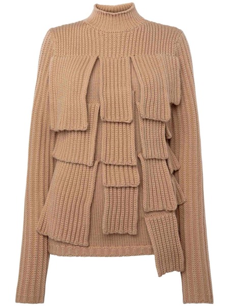  Jw Anderson Panelled Ribbed Jumper - Neutrals 