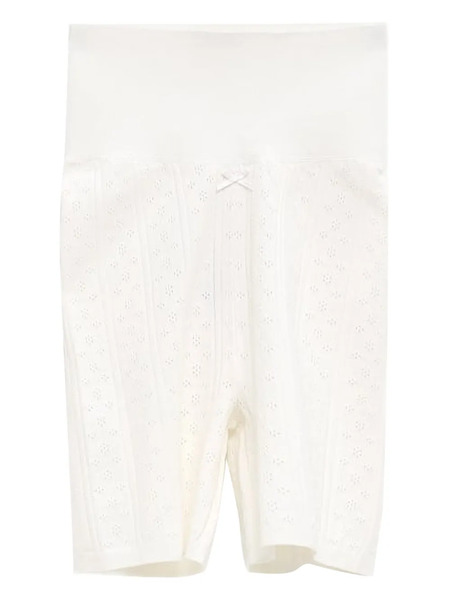  Jw Anderson Pointelle Bow Shorts - White 