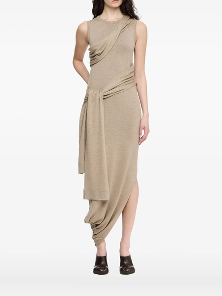  Jw Anderson Sleeveless Midi Dress - Neutrals 