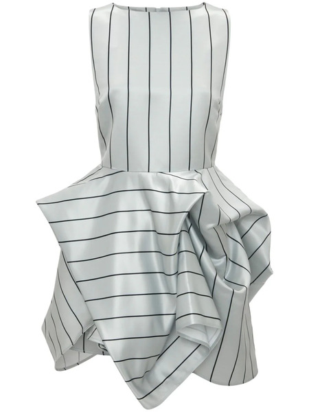  Jw Anderson Sleeveless Peplum Minidress - Grey 