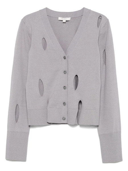 Jw Anderson Slit Cardigan - Grey 