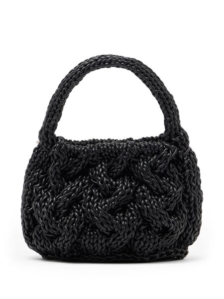 Jw Anderson Small Cable Knit Bag - Black 